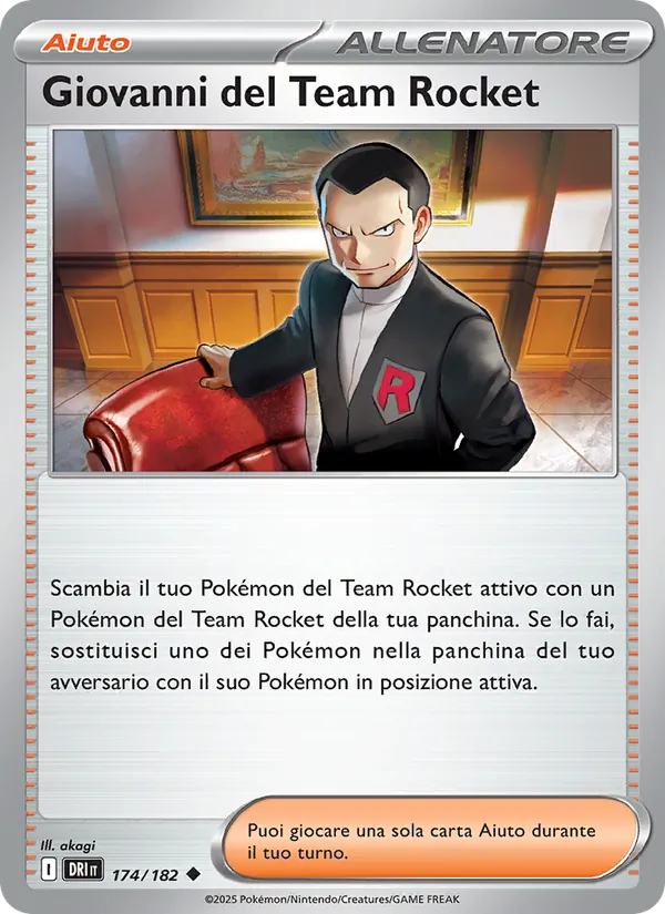 Giovanni del Team Rocket (Rivali Predestinati #174/182)