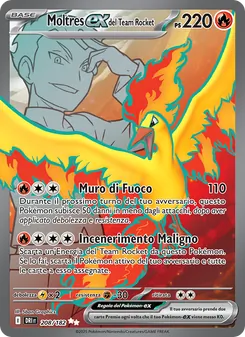 Moltres-ex del Team Rocket (Rivali Predestinati #208/182)