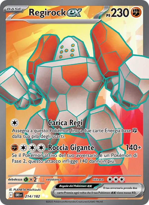 Regirock-ex (Destined Rivals #214/182)