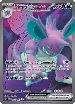 Nidoking-ex del Team Rocket (Rivali Predestinati #216/182)