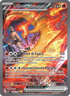 Moltres-ex del Team Rocket (Rivali Predestinati #229/182)
