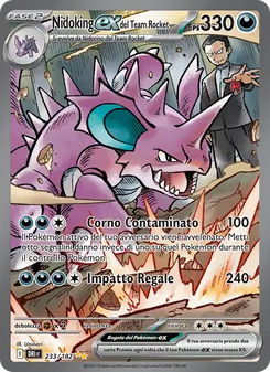 Nidoking-ex del Team Rocket (Rivali Predestinati #233/182)