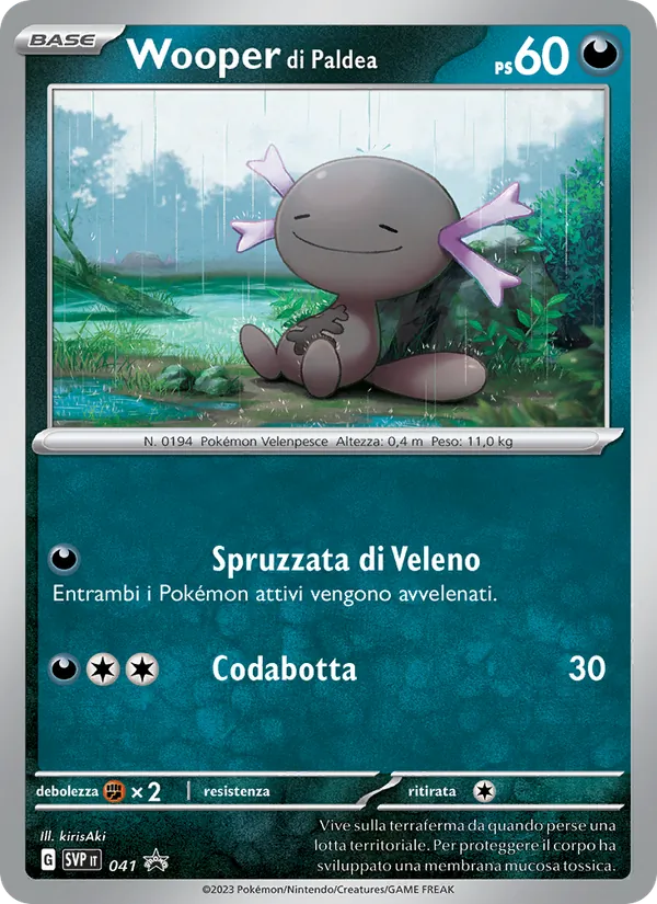 Wooper di Paldea (SVP Black Star Promos #041/225)