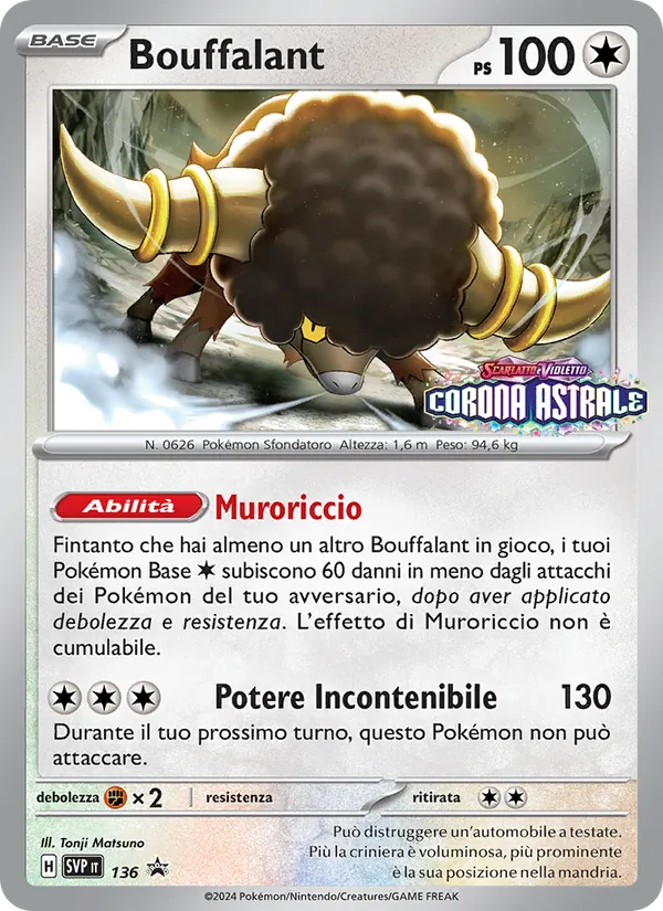 Bouffalant (SVP Black Star Promos #136/225)
