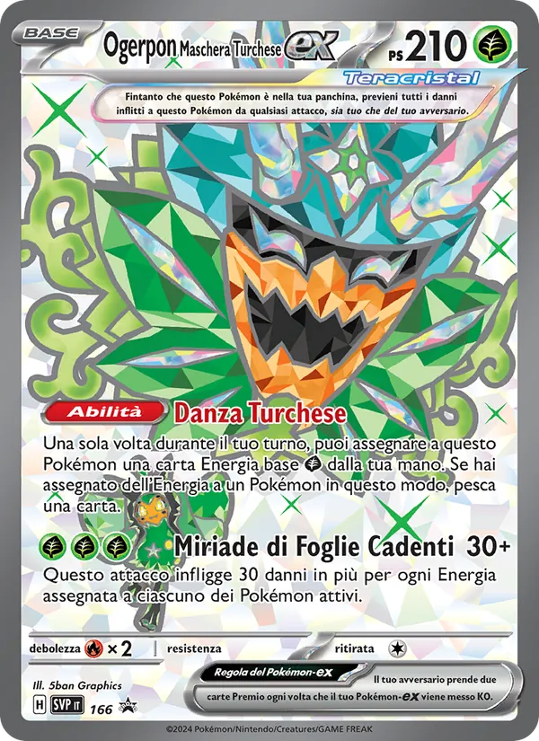Ogerpon Maschera Turchese-ex (SVP Black Star Promos #166/225)