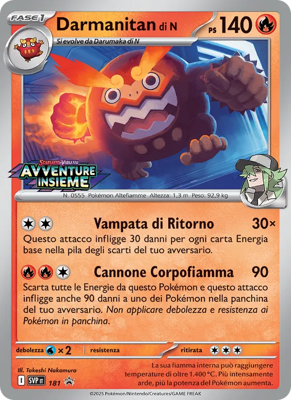 Darmanitan di N (SVP Black Star Promos #181/225)