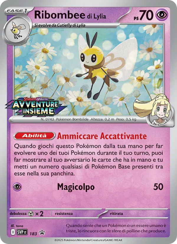 Ribombee di Lylia (SVP Black Star Promos #183/225)