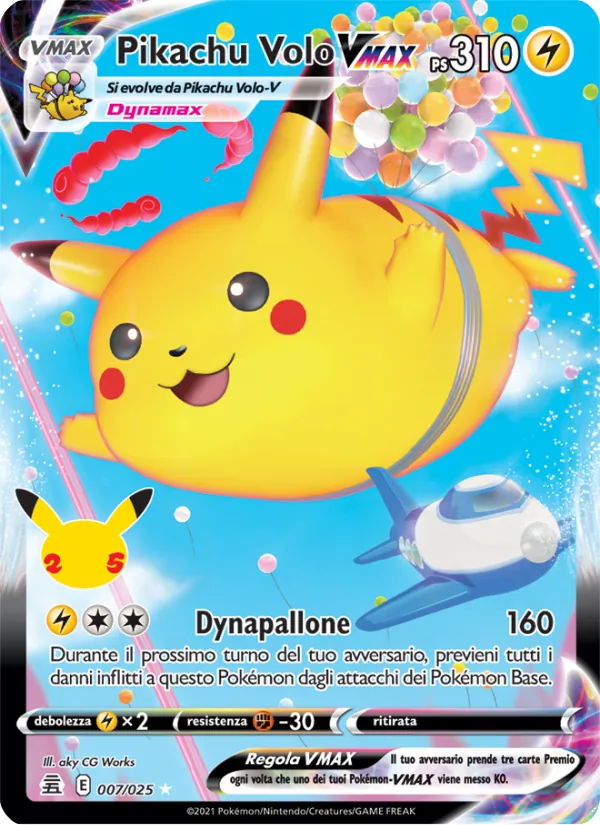 Pikachu Volo VMAX (Gran Festa #7/25)