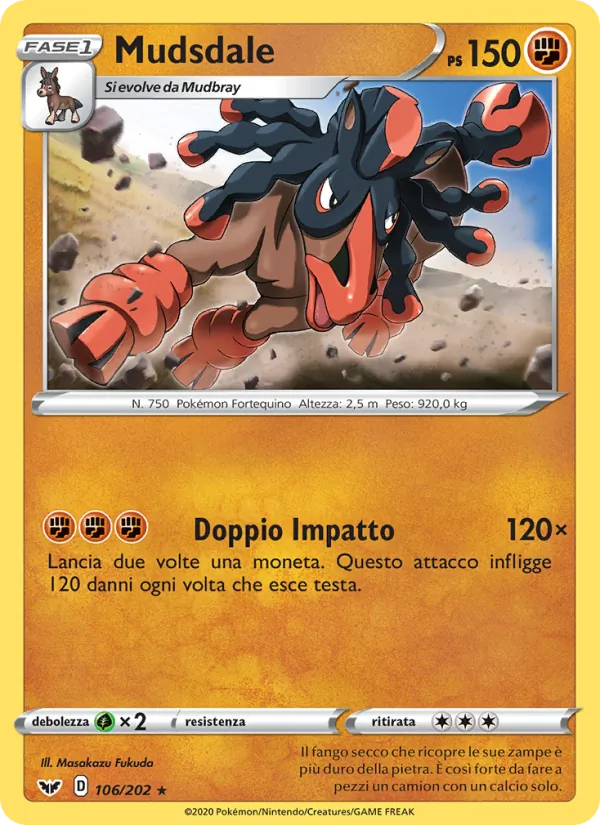 Mudsdale (Sword & Shield #106/202)