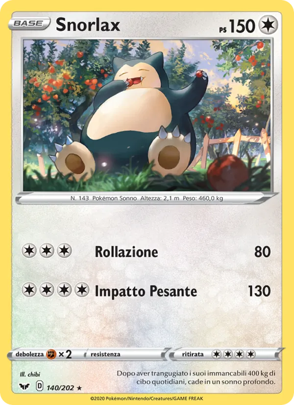 Snorlax (Sword & Shield #140/202)