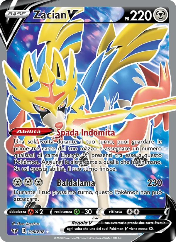 Zacian V (Spada e Scudo #195/202)