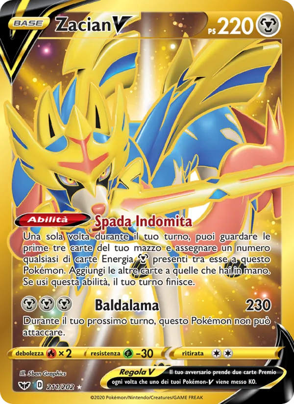 Zacian V (Spada e Scudo #211/202)