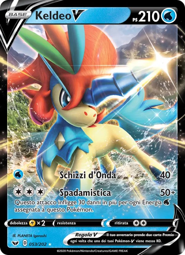 Keldeo V (Spada e Scudo #53/202)