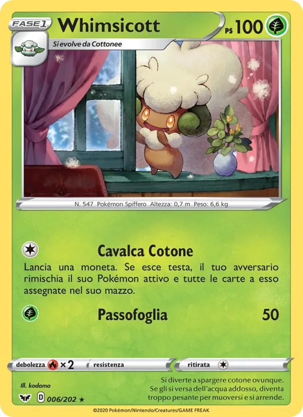Whimsicott (Spada e Scudo #6/202)