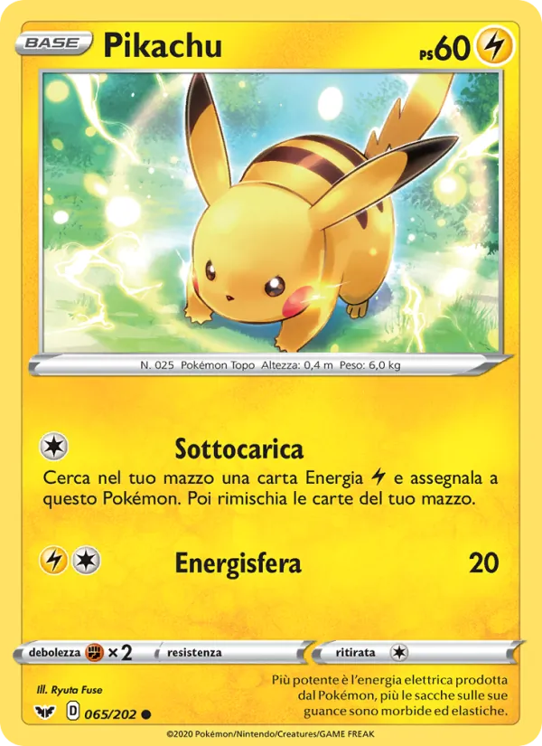 Pikachu (Spada e Scudo #65/202)