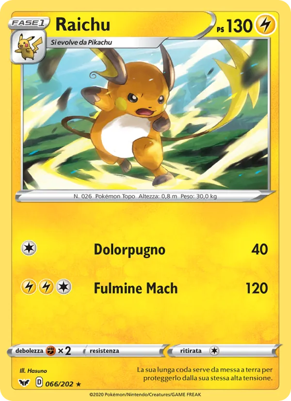 Raichu (Spada e Scudo #66/202)