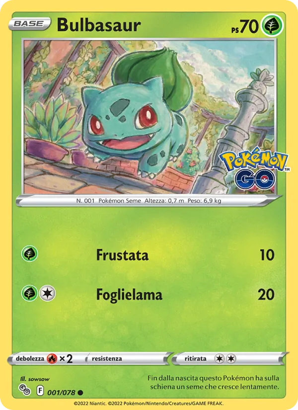 Bulbasaur (Pokémon GO #001/78)