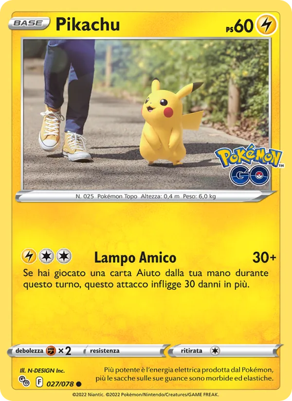 Pikachu (Pokémon GO #027/78)
