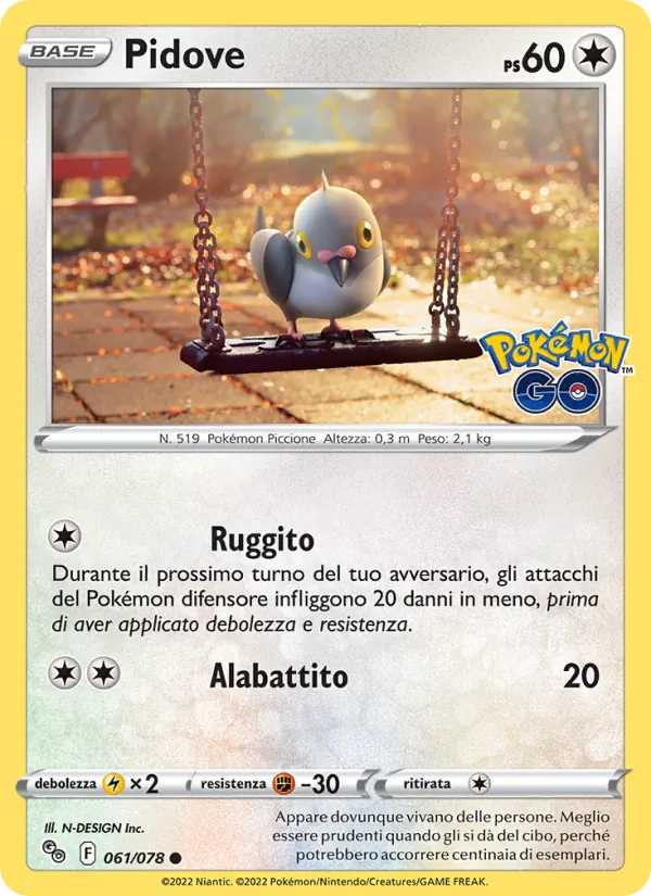 Pidove (Pokémon GO #061/78)