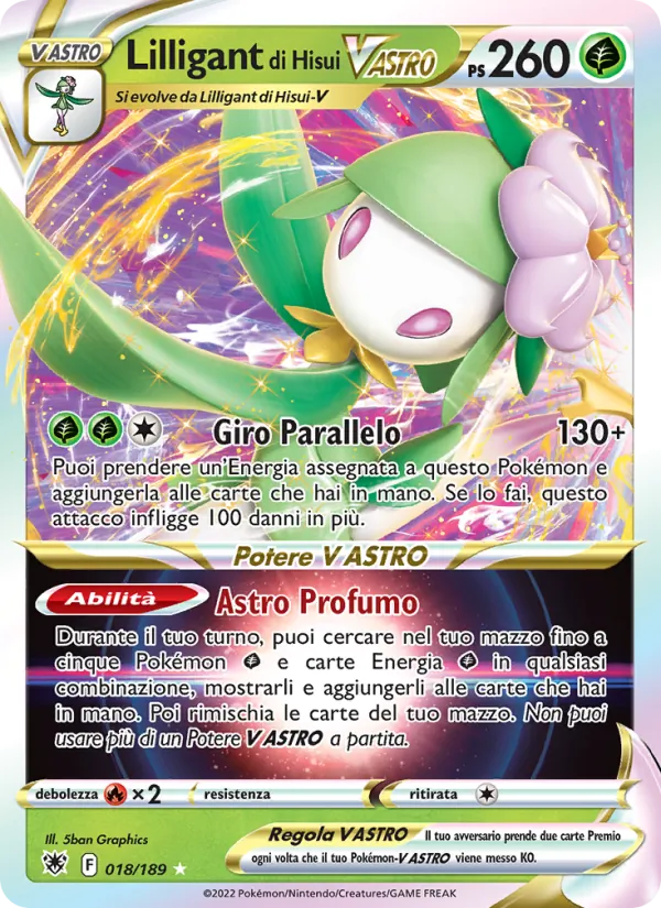 Lilligant di Hisui V ASTRO (Lucentezza Siderale #018/189)