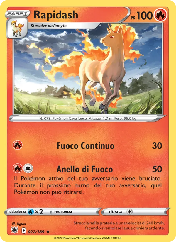 Rapidash (Lucentezza Siderale #022/189)