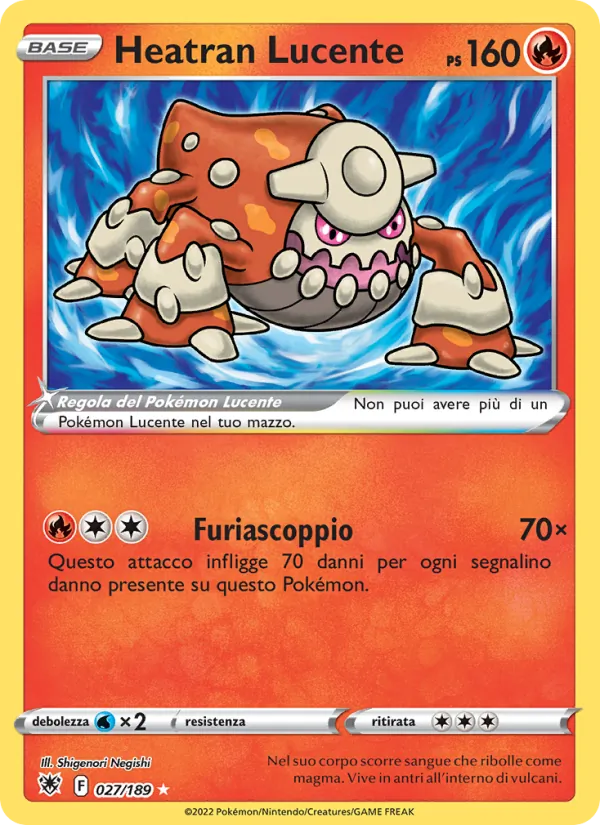 Heatran Lucente (Lucentezza Siderale #027/189)