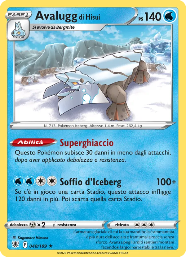 Avalugg di Hisui (Lucentezza Siderale #048/189)