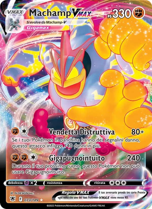 Machamp VMAX (Lucentezza Siderale #073/189)