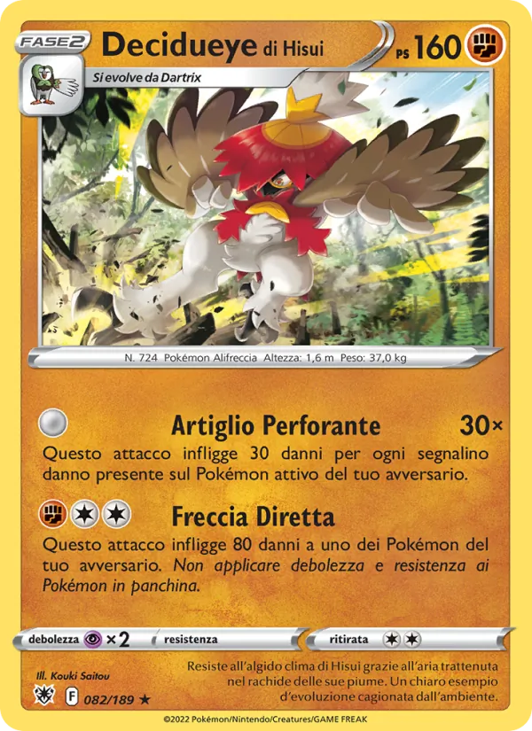 Decidueye di Hisui (Astral Radiance #082/189)