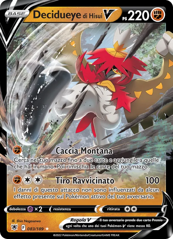 Decidueye di Hisui V (Lucentezza Siderale #083/189)