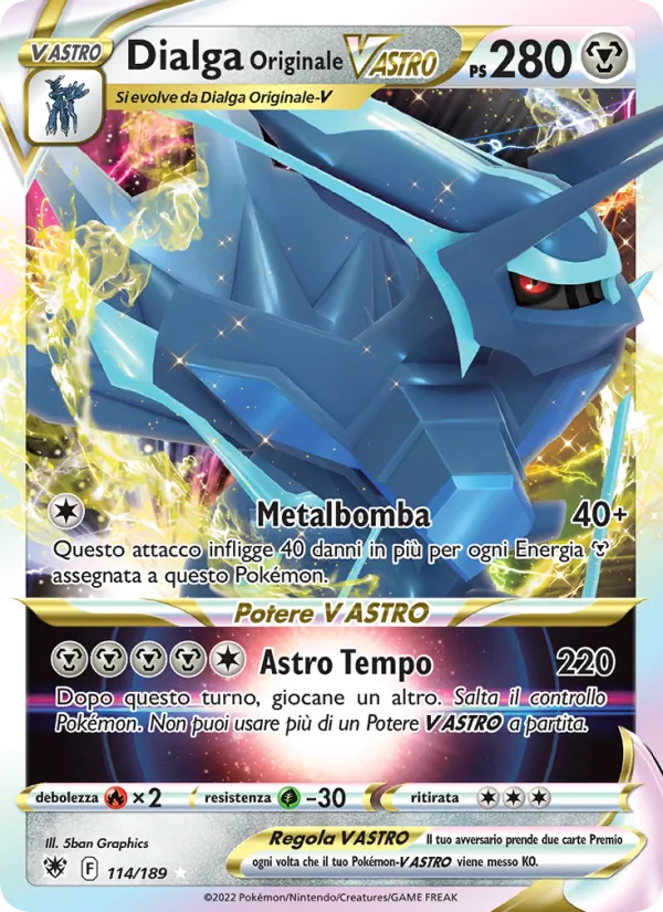 Dialga Originale V ASTRO (Lucentezza Siderale #114/189)