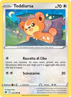 Teddiursa (Lucentezza Siderale #122/189)