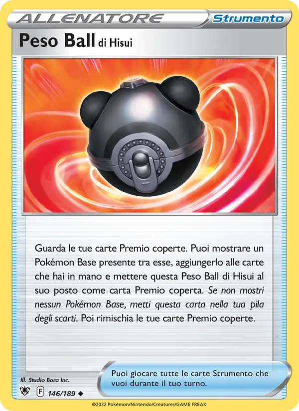 Peso Ball di Hisui (Lucentezza Siderale #146/189)