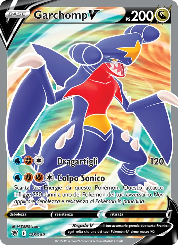 Garchomp V (Lucentezza Siderale #178/189)