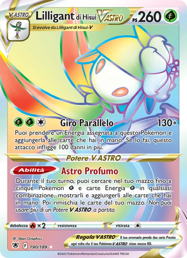 Lilligant di Hisui V ASTRO (Lucentezza Siderale #190/189)