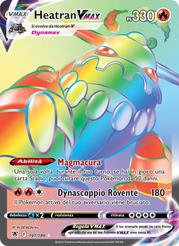 Heatran VMAX (Lucentezza Siderale #191/189)