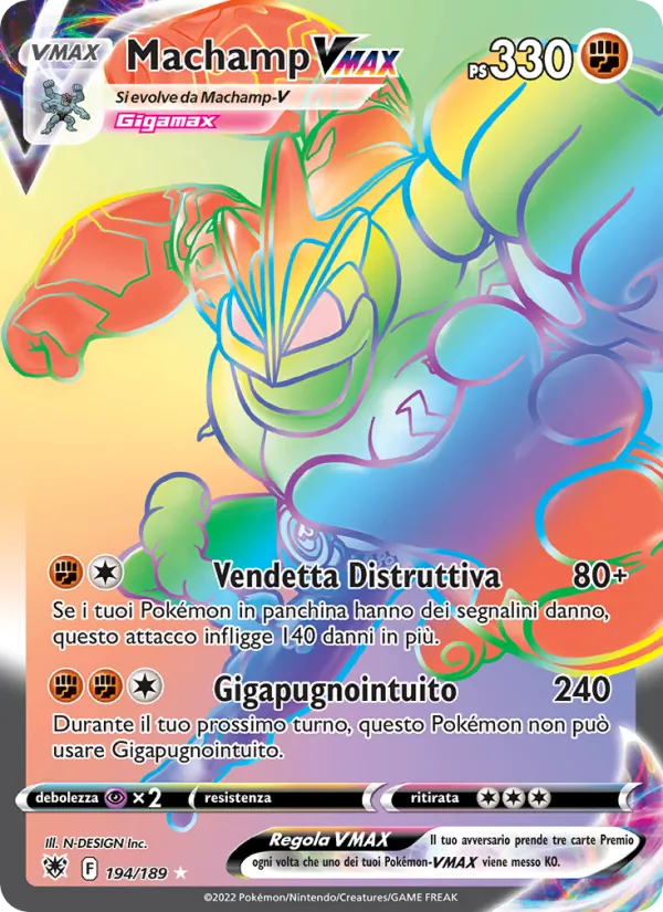 Machamp VMAX (Lucentezza Siderale #194/189)