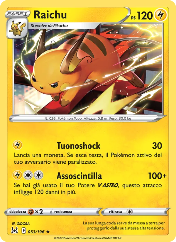 Raichu (Lost Origin #053/196)