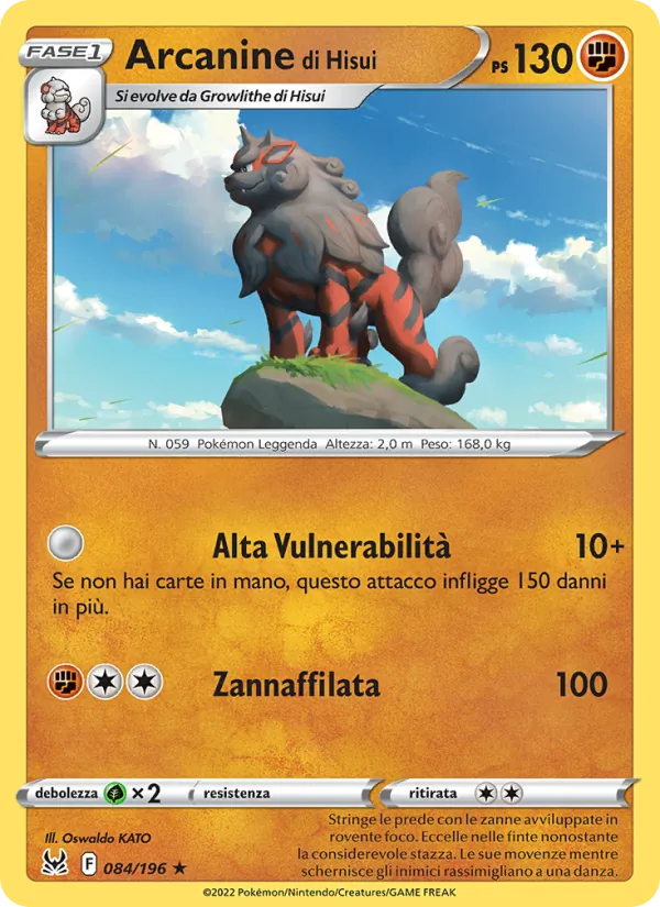 Arcanine di Hisui (Lost Origin #084/196)
