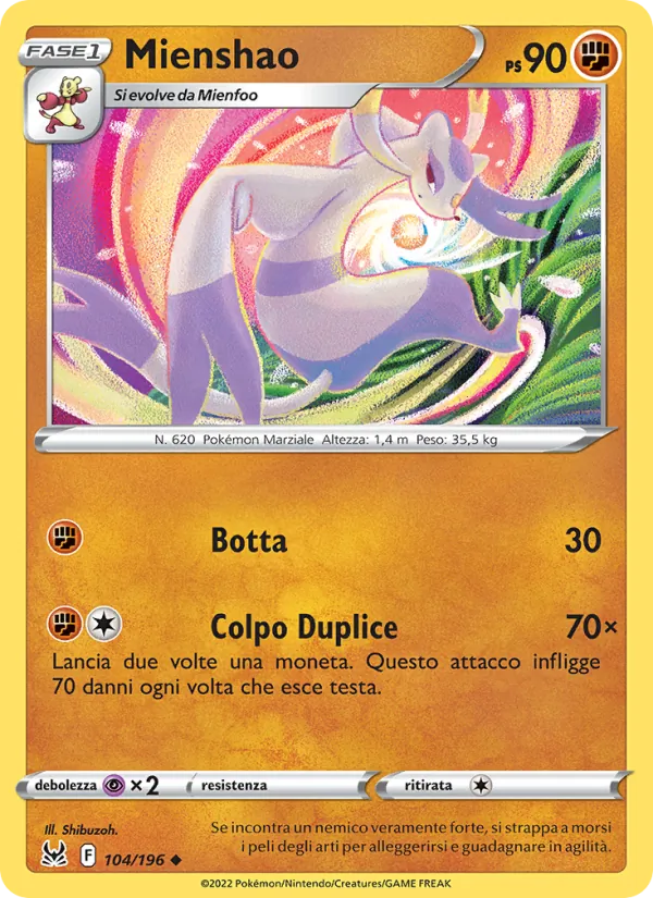 Mienshao (Lost Origin #104/196)