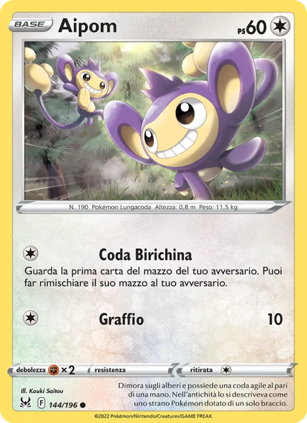 Aipom (Lost Origin #144/196)