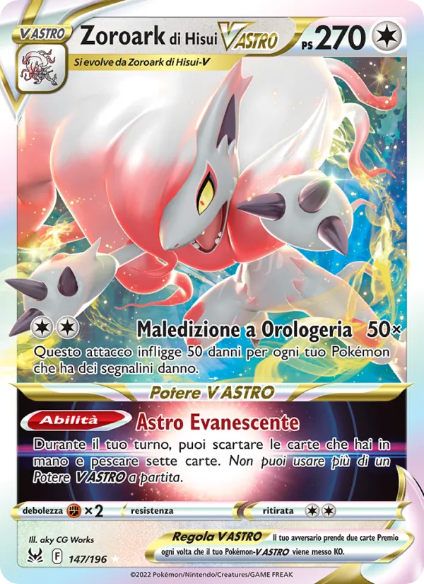 Zoroark di Hisui V ASTRO (Origine Perduta #147/196)