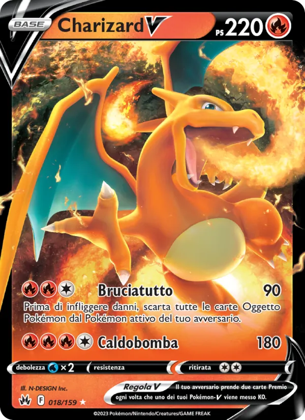 Charizard V (Zenit Regale #018/159)