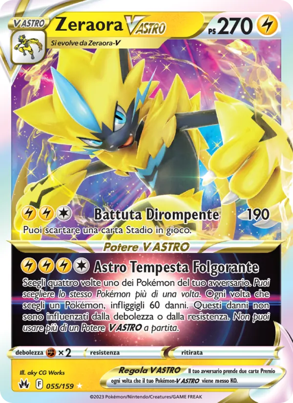 Zeraora V ASTRO (Crown Zenith #055/159)