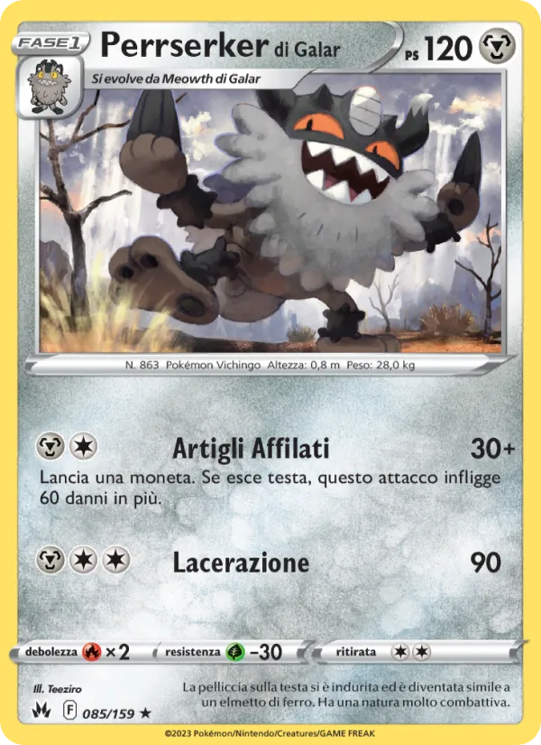 Perrserker di Galar (Crown Zenith #085/159)