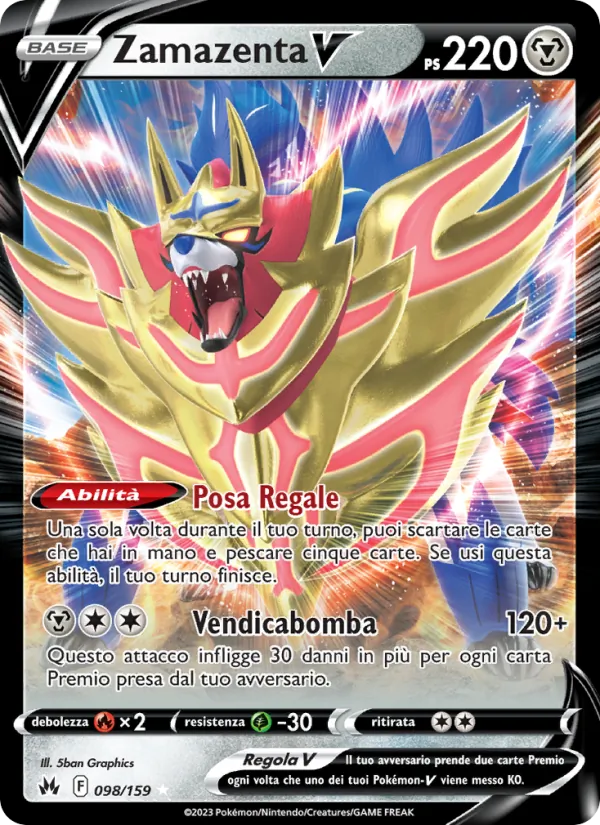 Zamazenta V (Zenit Regale #098/159)