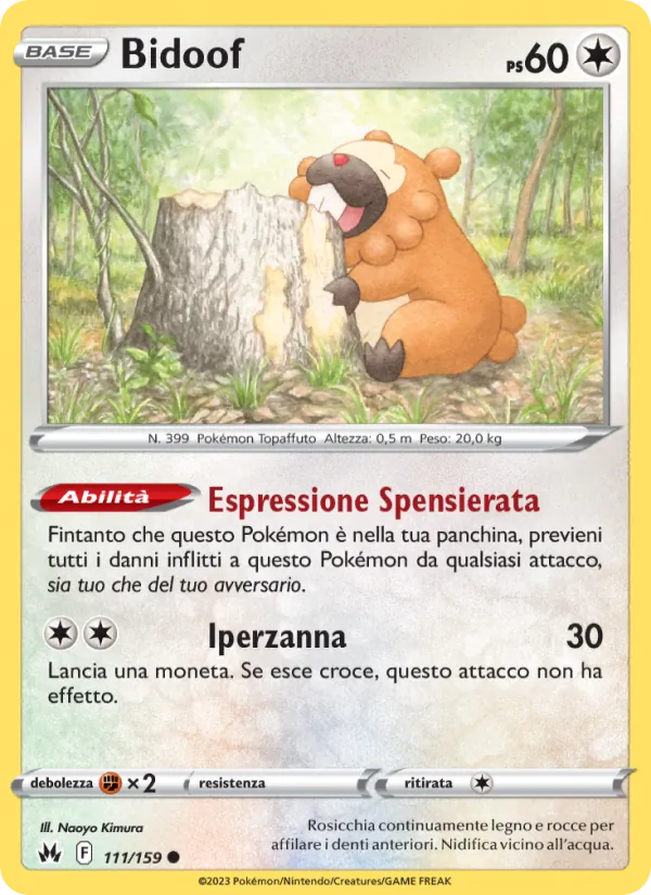 Bidoof (Crown Zenith #111/159)