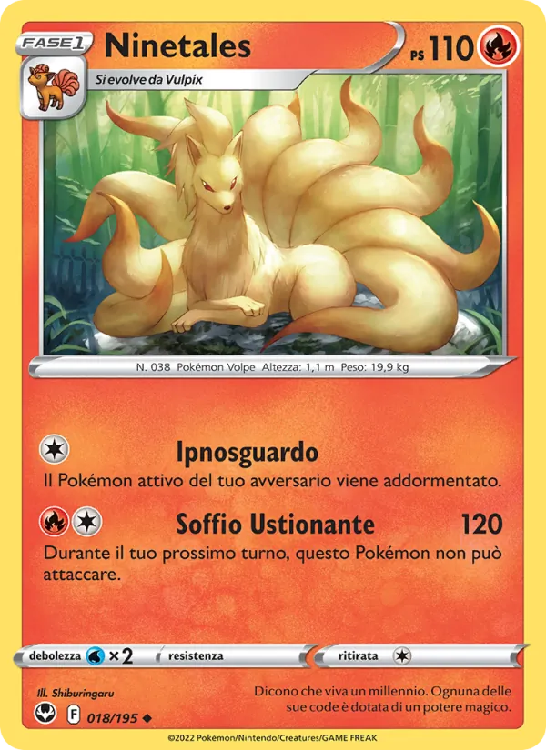 Ninetales (Tempesta Argentata #018/195)