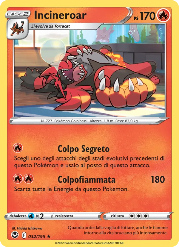 Incineroar (Tempesta Argentata #032/195)