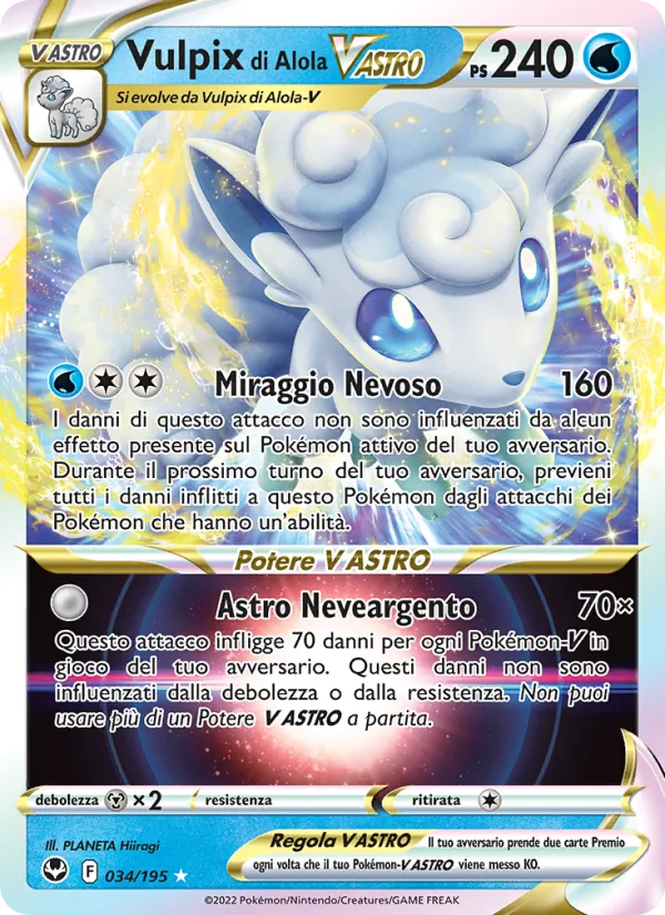 Vulpix di Alola V ASTRO (Tempesta Argentata #034/195)